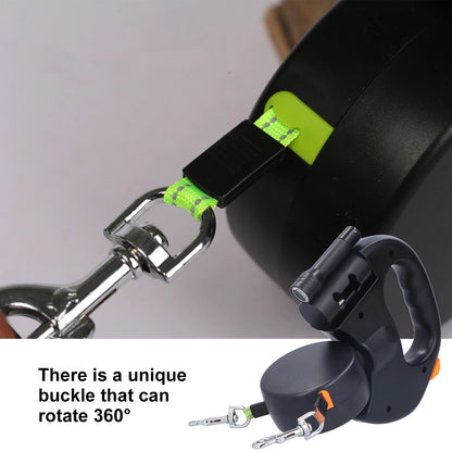 Laisse Automatique Rétractable Rotative – Conçue en ABS et nylon de haute qualité