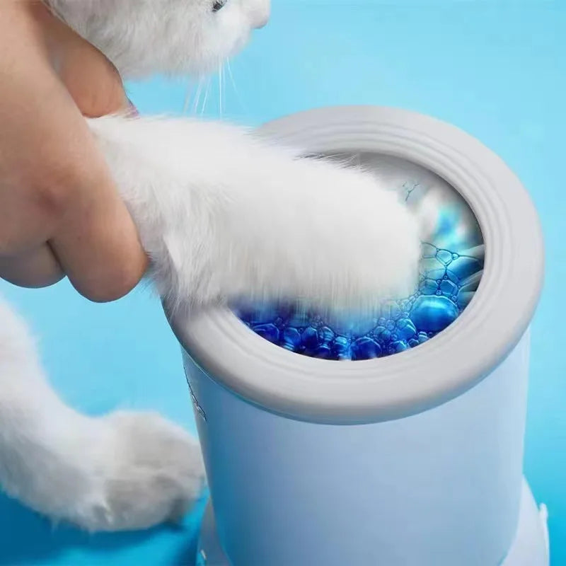 Hot Selling Eco-Friendly Pet Cleaning USB Rechargeable Electric Automatic Dog Paw Cleaner Silicone Brushes Foot Washer