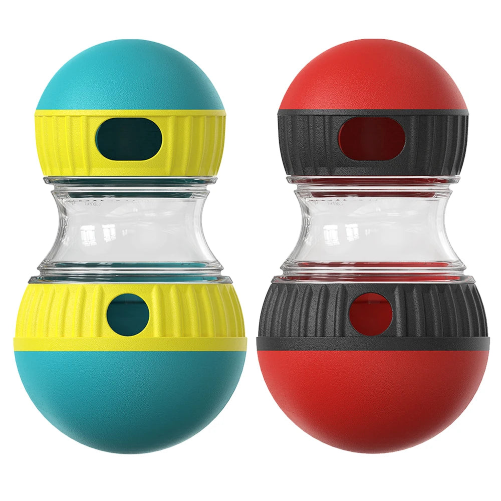 Interactive Dog Toys Leaky Food Funny Elliptical Track Rolling Ball For Small Big Dogs Develop Good Habits Improve IQ Pet Toys