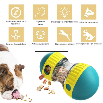 Jouet Interactif pour Chiens - Distributeur de gourmandises